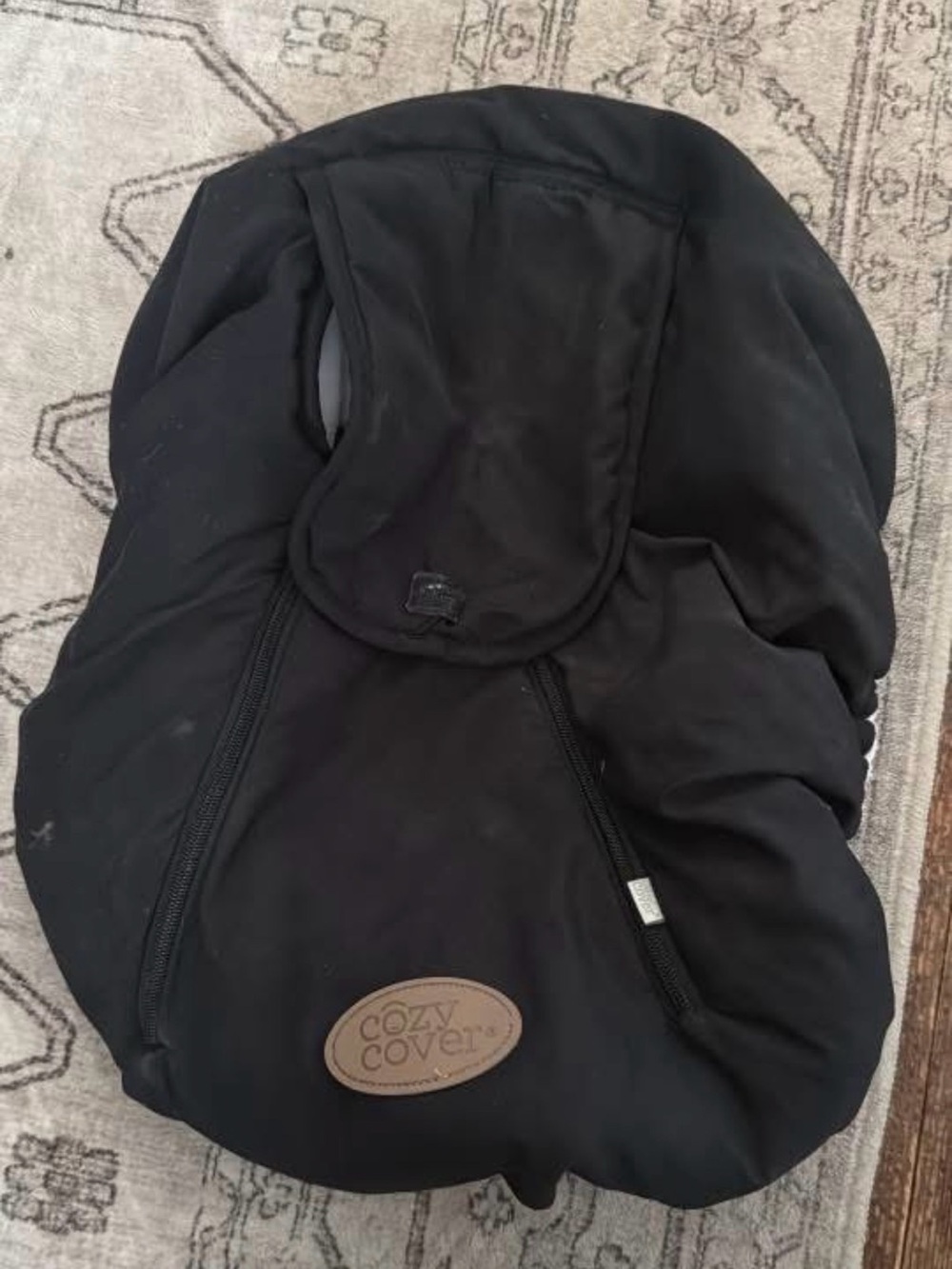 Black Infant Car Seat Cover -